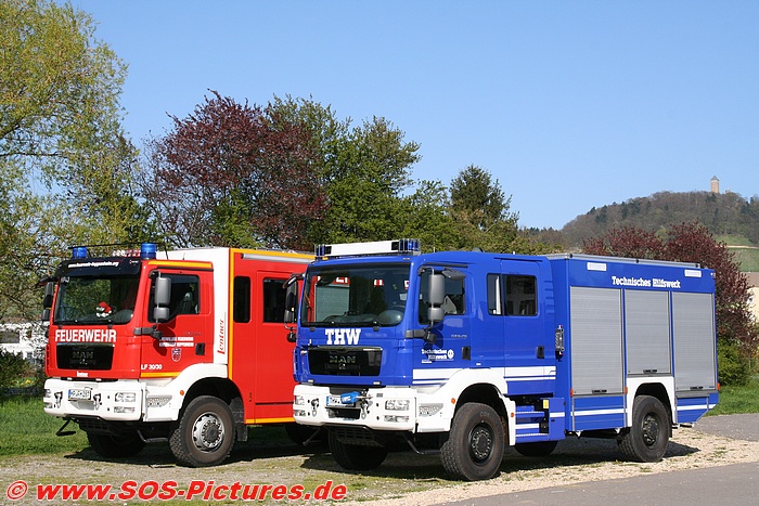 Feuerwehr und THW Heppenheim