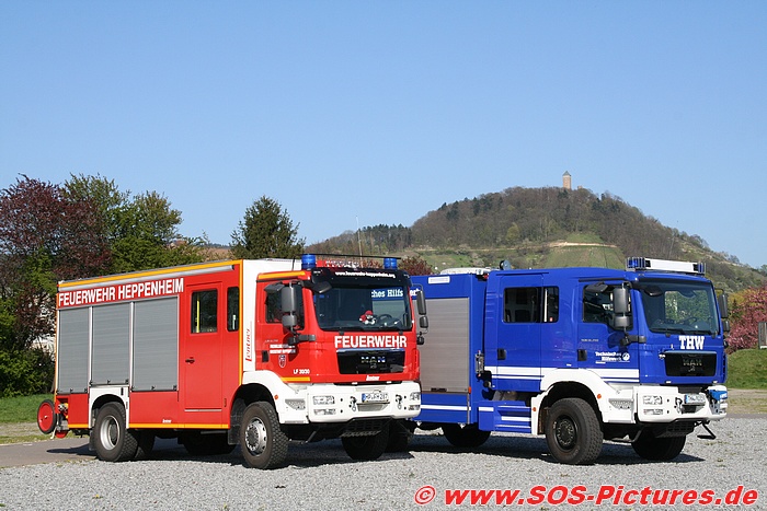 Feuerwehr und THW Heppenheim